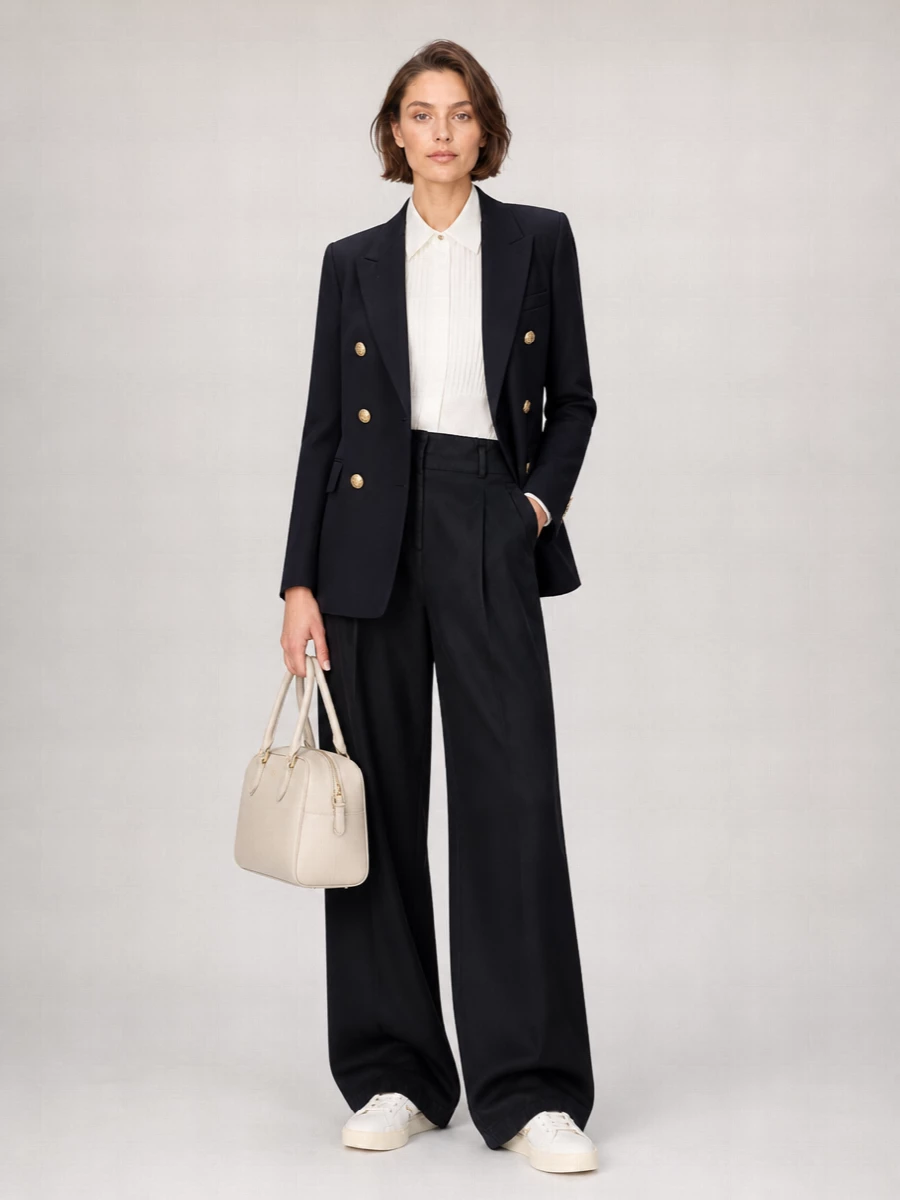 Golden Goose Wool Blend Double-Breasted Blazer