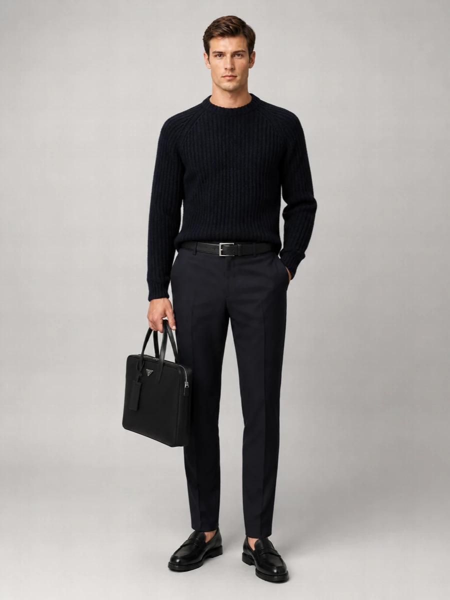 Brioni Wool Tailored Trousers