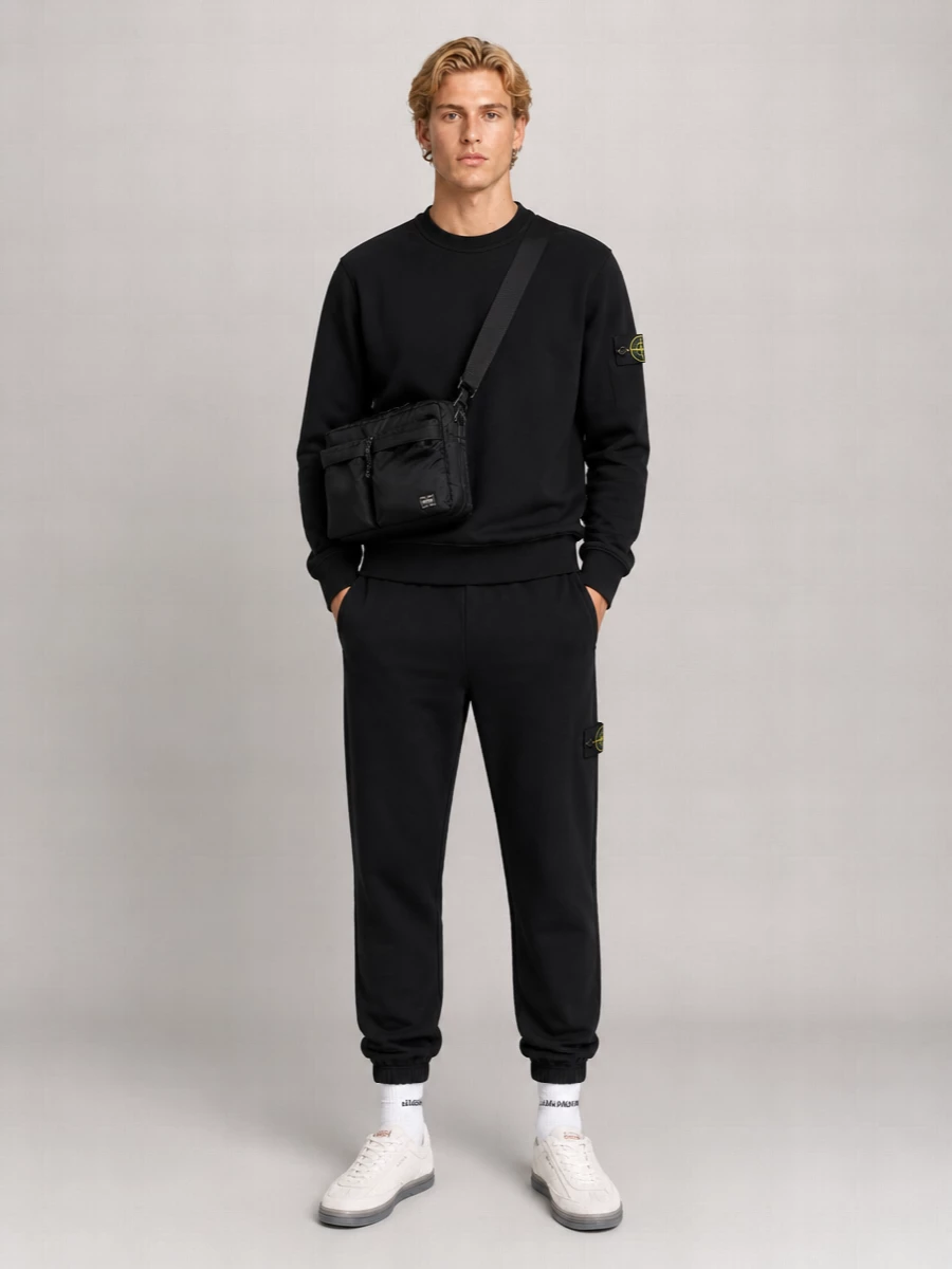Stone Island Cotton Loose-Fit Trousers
