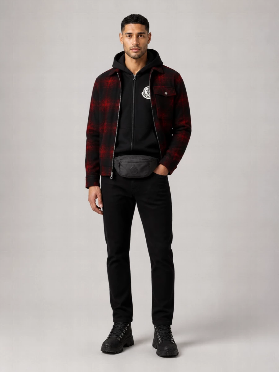 Moncler Checked Shirt Jacket