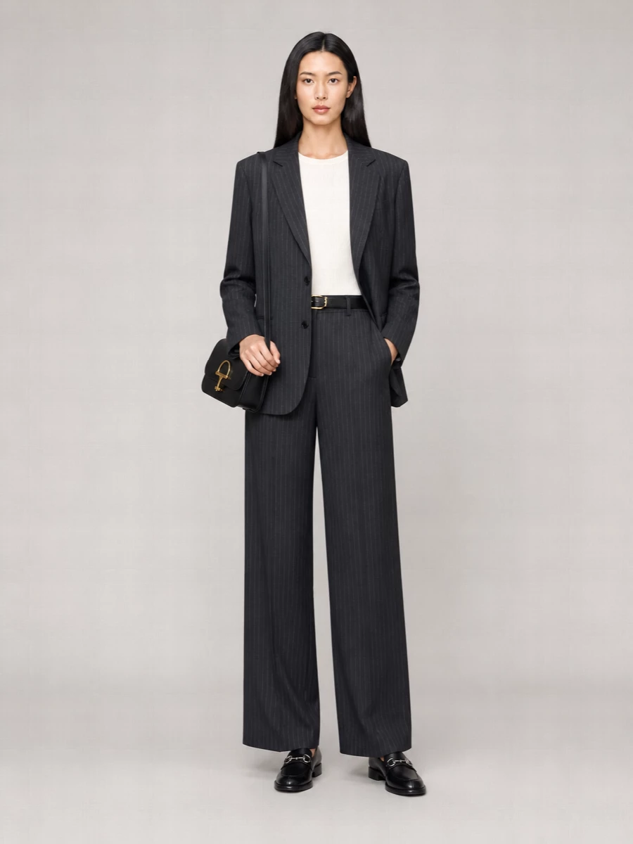 Gucci Wool Pinstriped Blazer