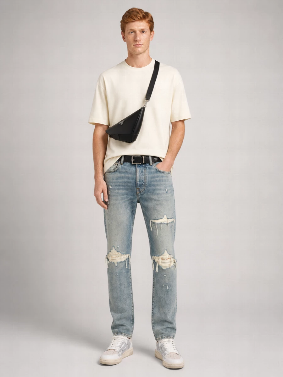 Amiri Denim Straight-Leg Jeans