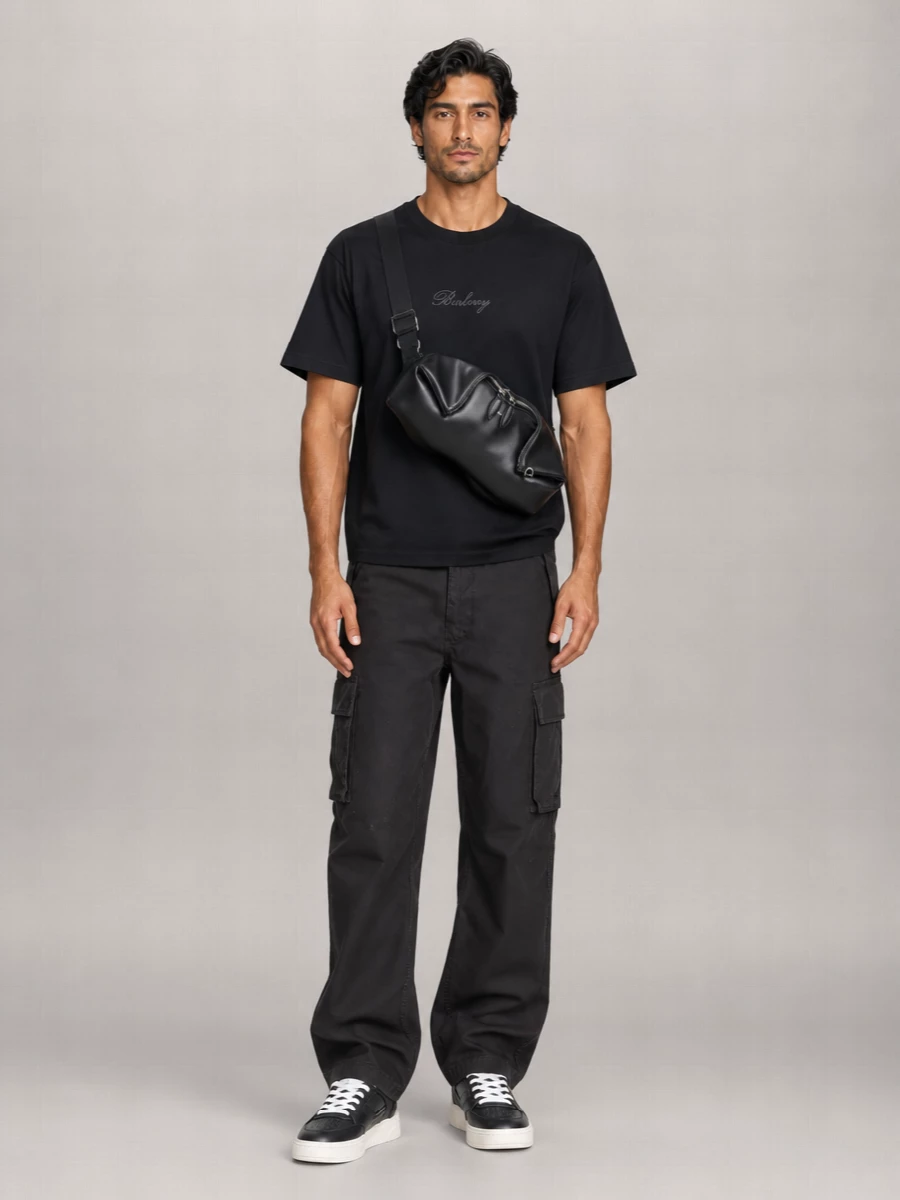 Alexander Mcqueen Leather Messenger Clutch Bag