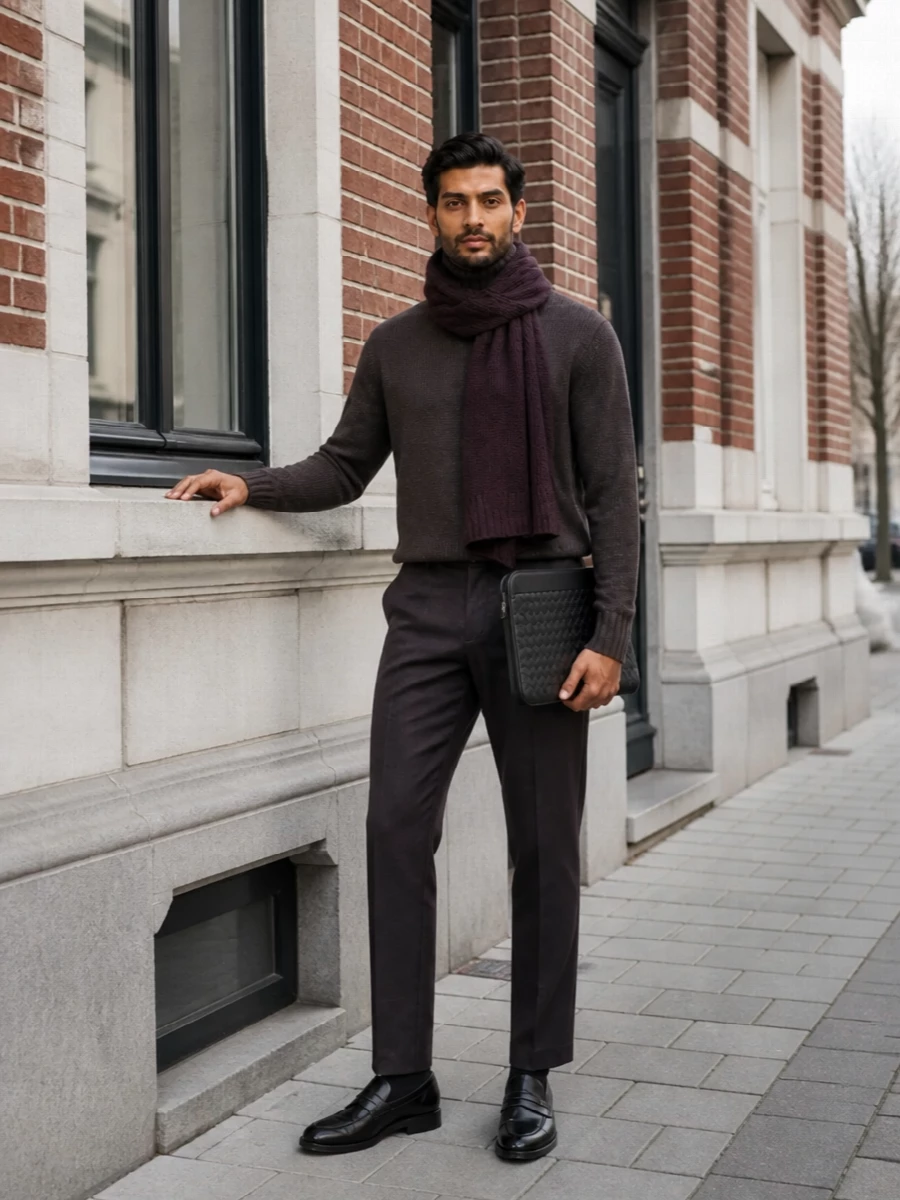 Studio nicholson trouser turtleneck tods loafers