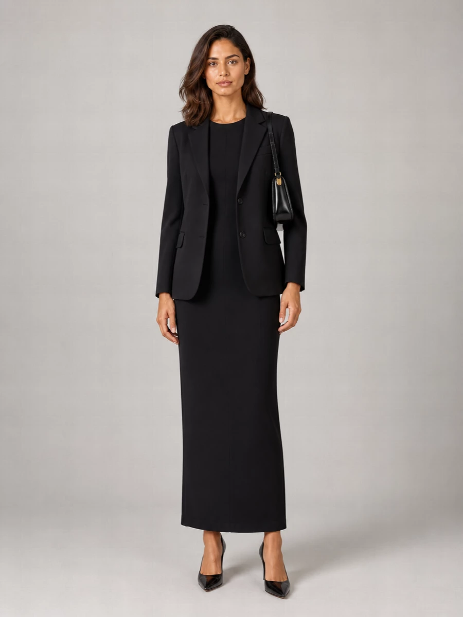 Ami Paris Virgin Wool Single-Breasted Blazer