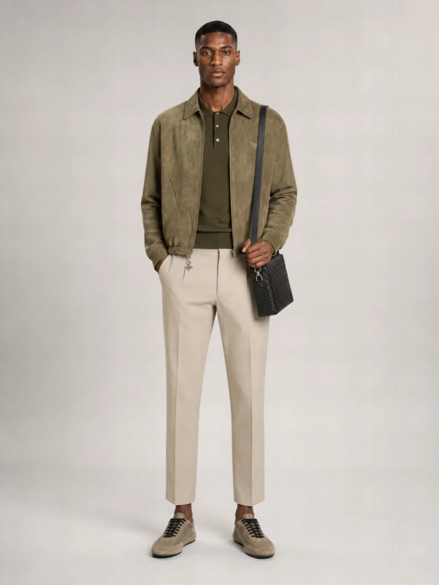 Prada Leather Low-Top Sneakers