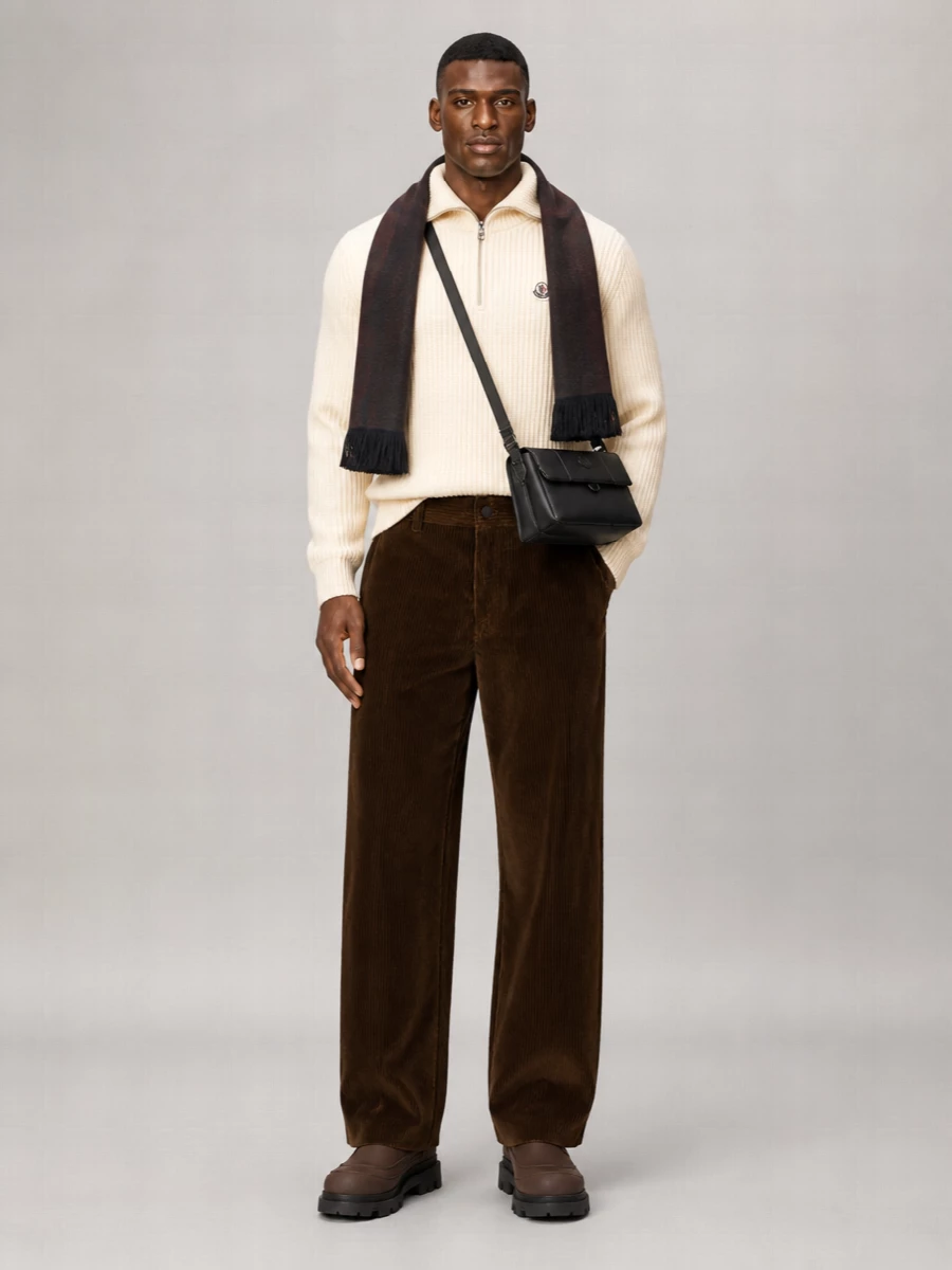 Moncler Grenoble Ribbed Wide-Leg Trousers