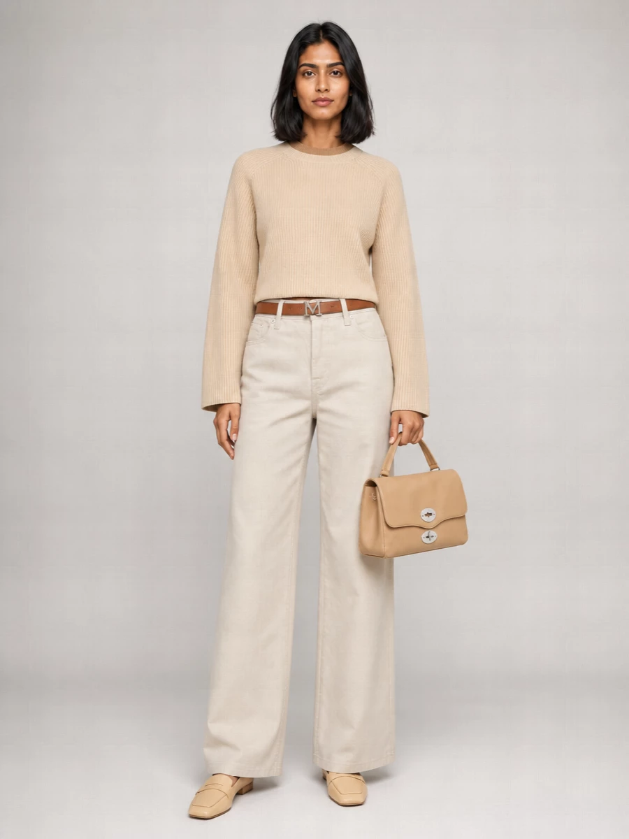 7 For All Mankind Denim High-Rise Wide-Leg Jeans