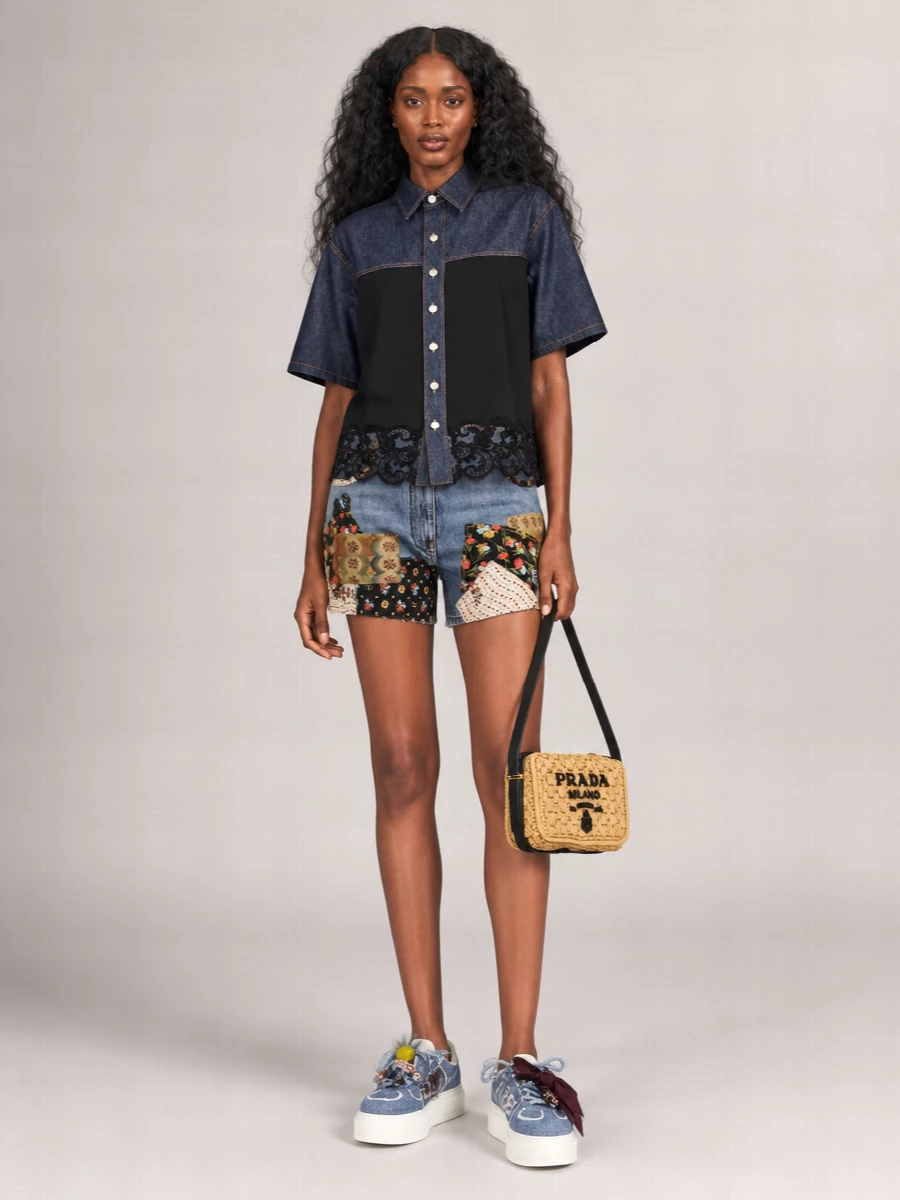 Prada Na Viscose Shoulder Bag