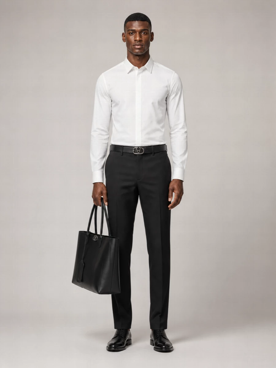 Valentino Garavani Wool Blend Straight-Leg Trousers