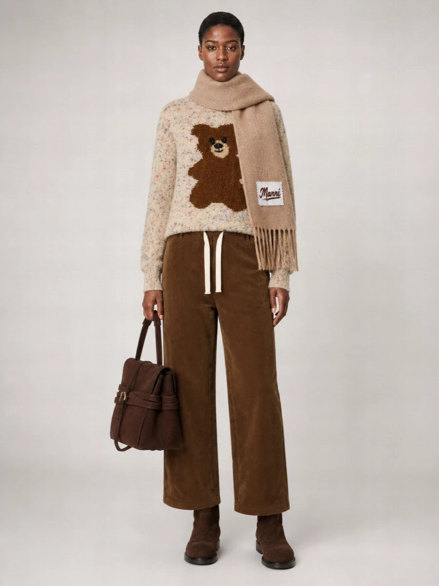 Moschino Wool Teddy Bear Jumper