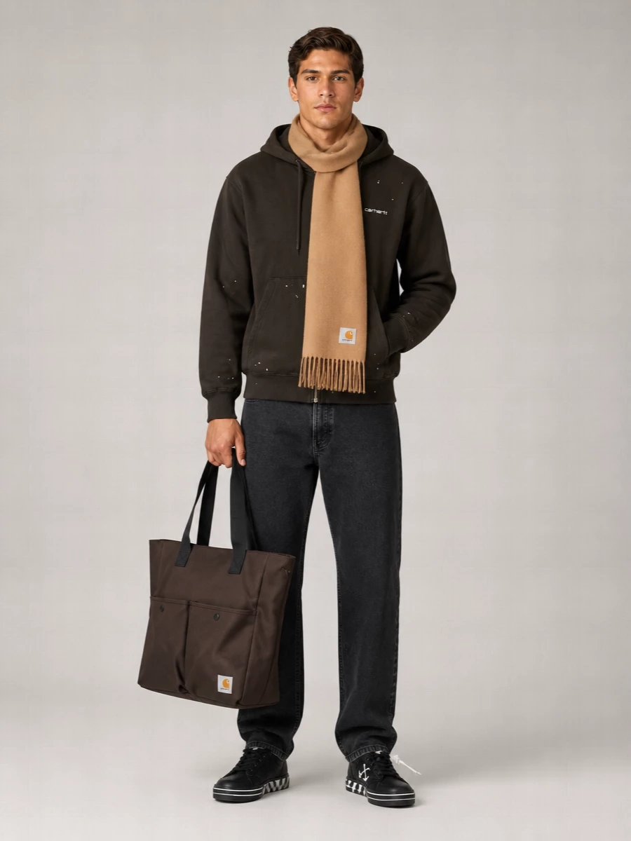 Carhartt Wip Cotton Zip Up Hoodie