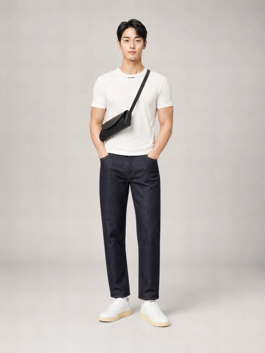 Jil Sander Leather Panelled Low-Top Sneakers