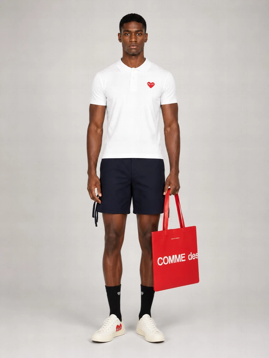 Comme Des Garçons Play Cotton Polo Shirt