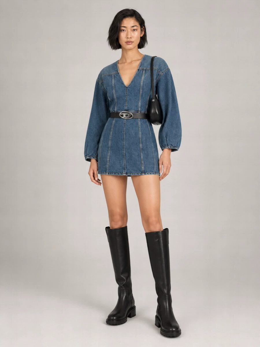 Haikure Denim Mini Dress