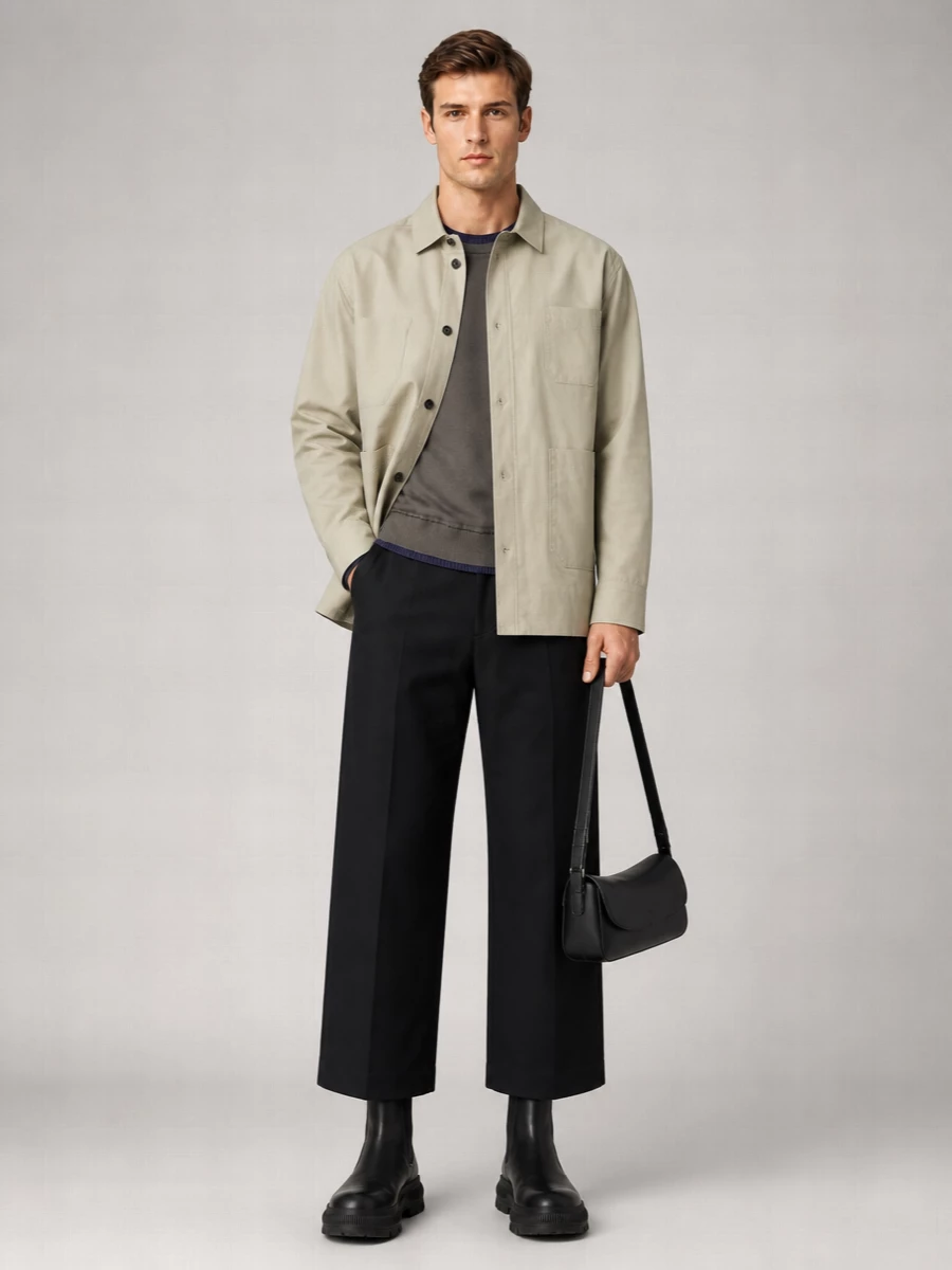 Sacai Cotton Casual Shirt Jacket