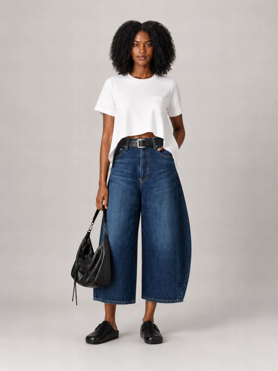 Balenciaga Leather Asymmetric Mules