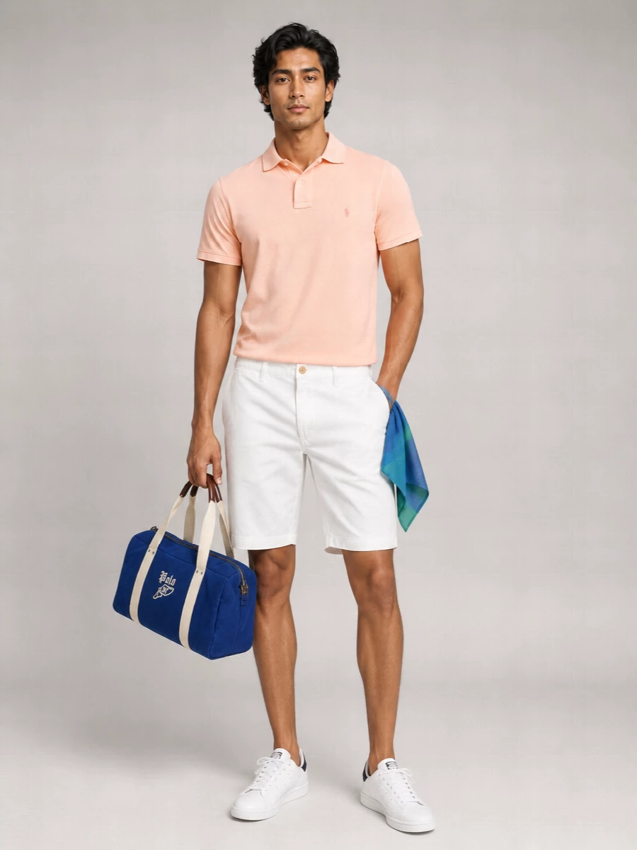Polo Ralph Lauren Cotton Custom Slim-Fit Short-Sleeve Polo Shirt