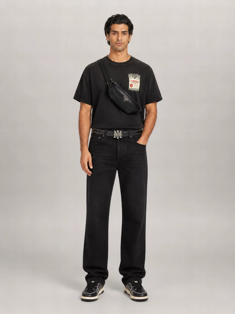 Amiri Chateau Stamp Printed Cotton Short-Sleeve T-Shirt