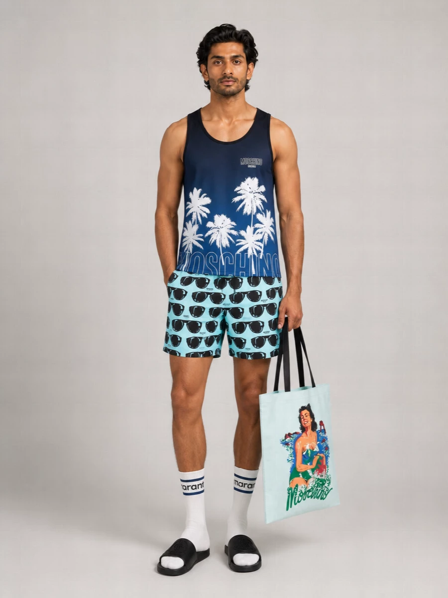 Moschino Drawstring Swim Shorts