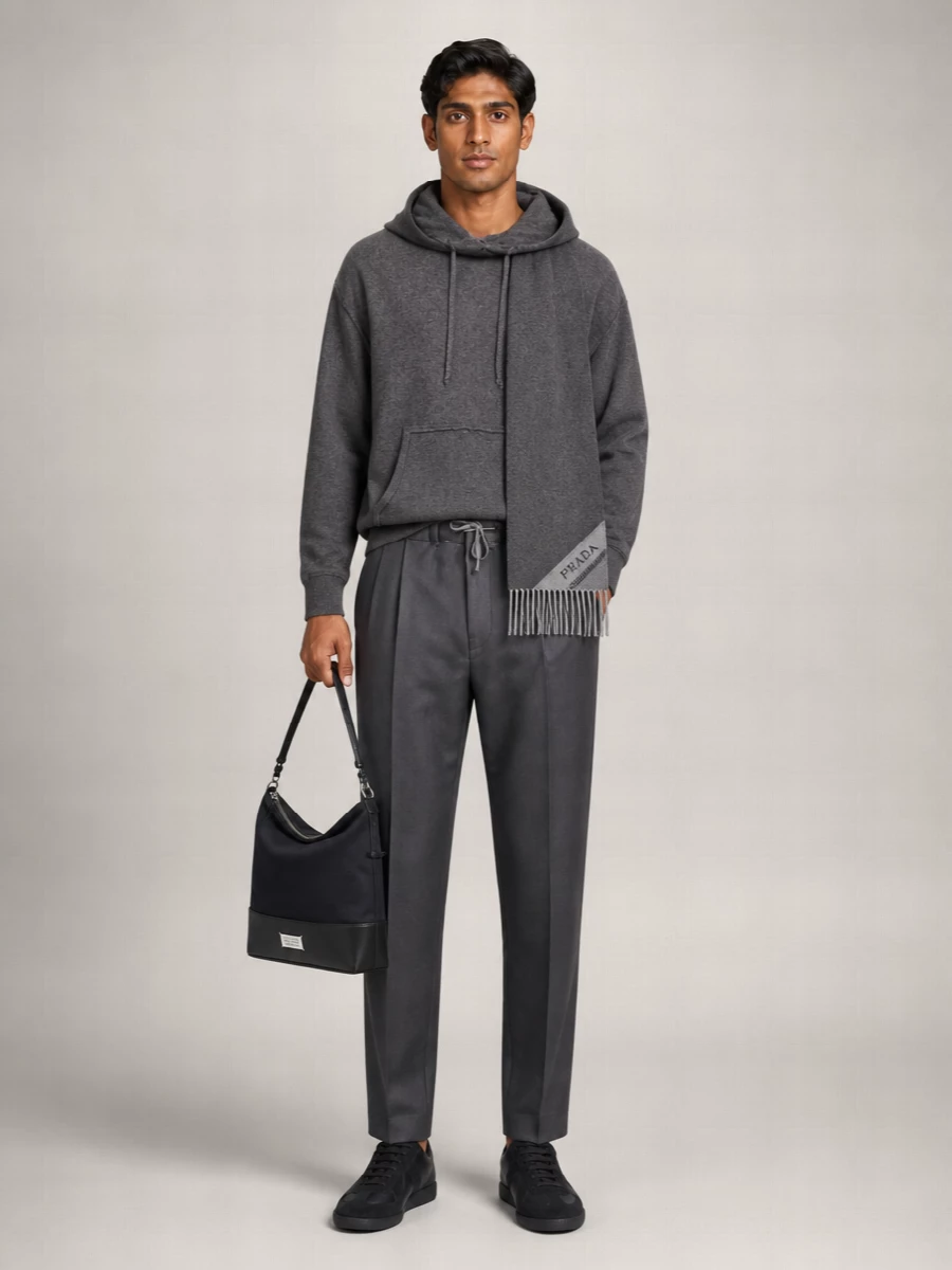 Maison Margiela Hooded Sweater With Kangaroo Pocket