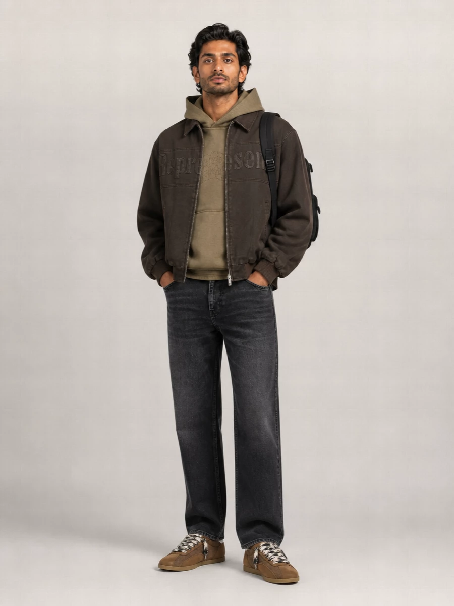 Represent Denim Bomber Jacket