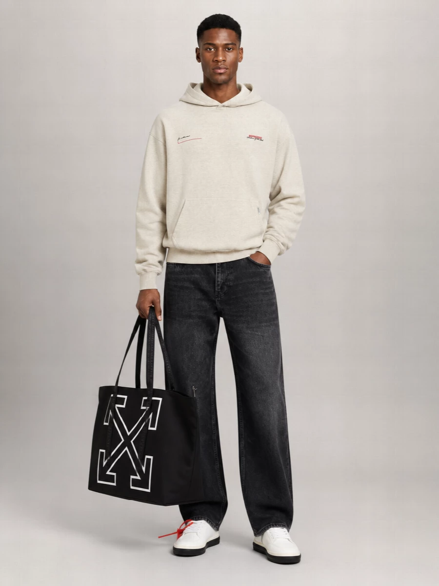 Represent Cotton Logo-Print Hoodie