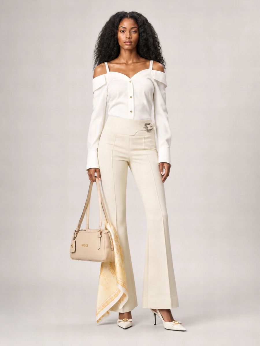 Versace Jeans Couture Off-Shoulder Shirt