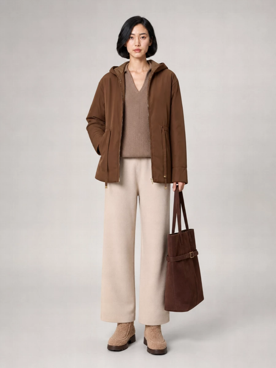 S Max Mara Padded Hooded Jacket
