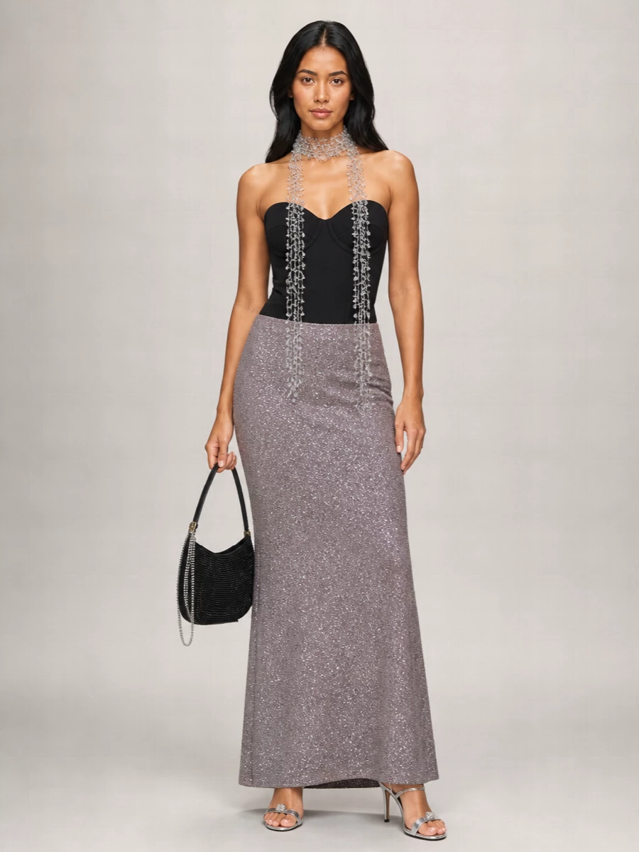 Balenciaga Sequin Maxi Skirt