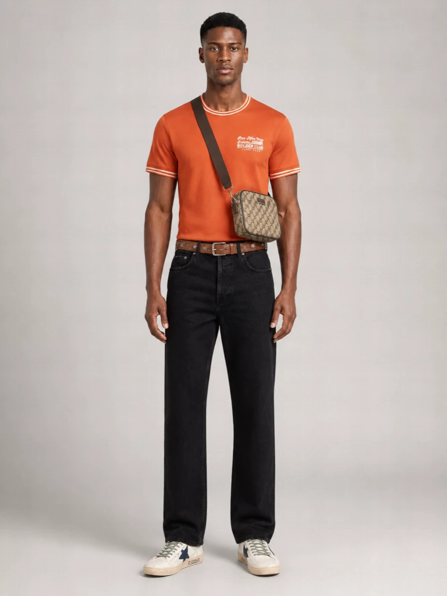 Golden Goose Graphic-Print Piqué Short-Sleeve T-Shirt