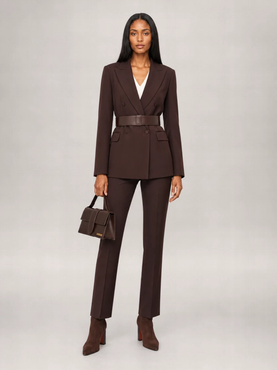 Sportmax Wool Straight Leg Tailored Trousers