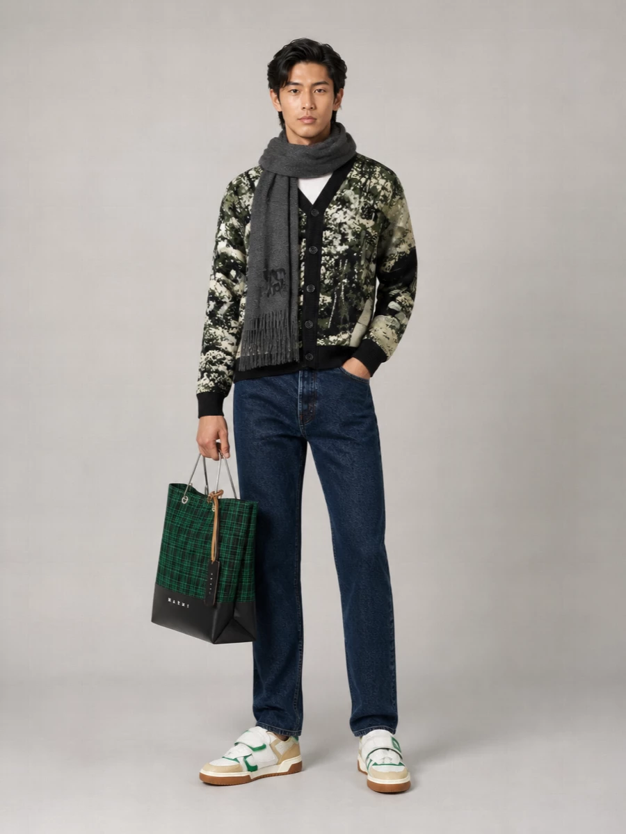 Kenzo Silk Wool Cardigan