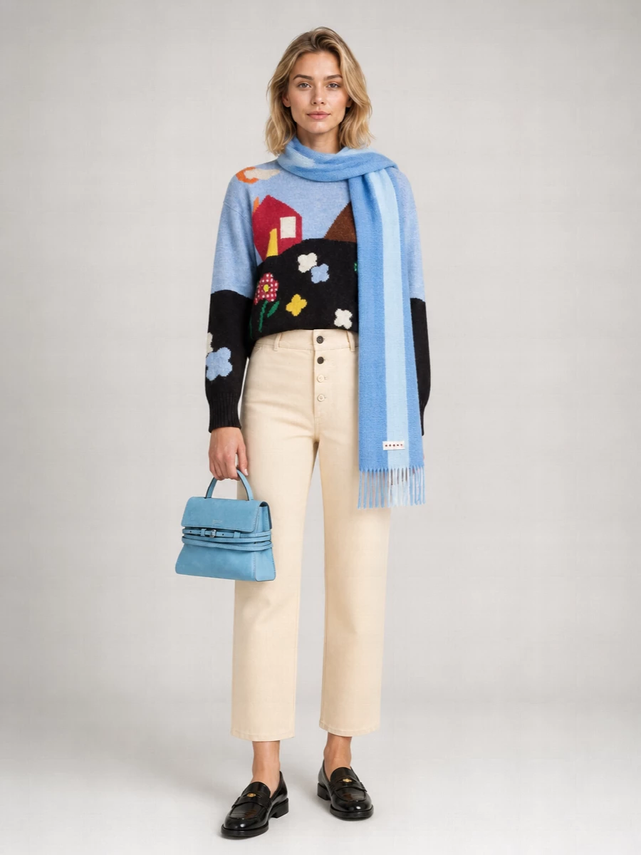 Moschino Virgin Wool Crew-Neck Jumper