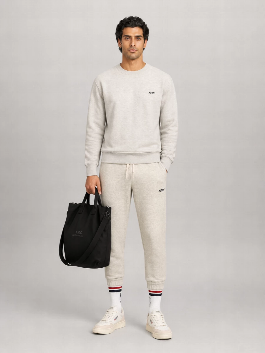 Autry Leather Sweatshirt
