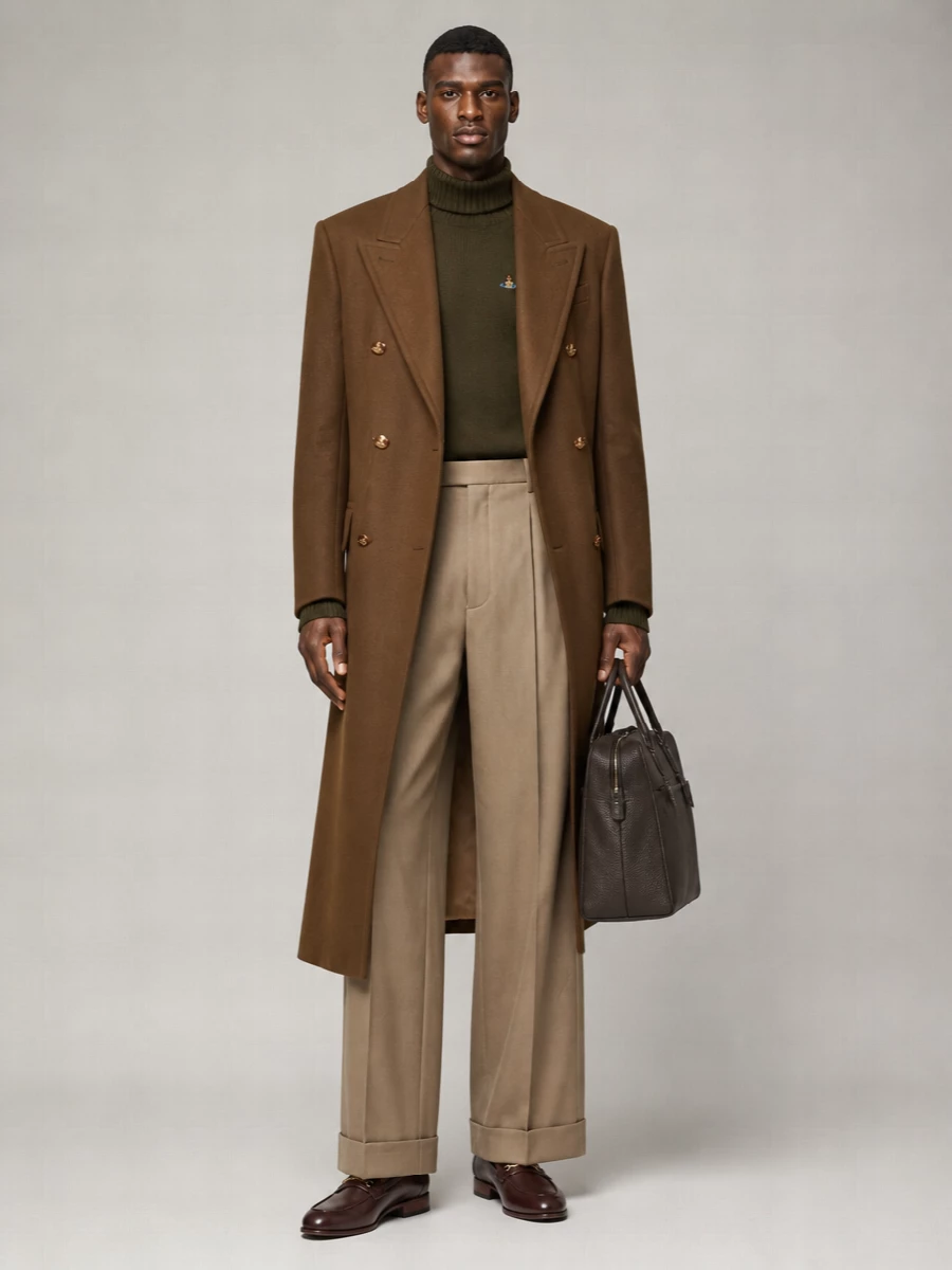 Vivienne Westwood Cashmere Blend Single Breasted Coat