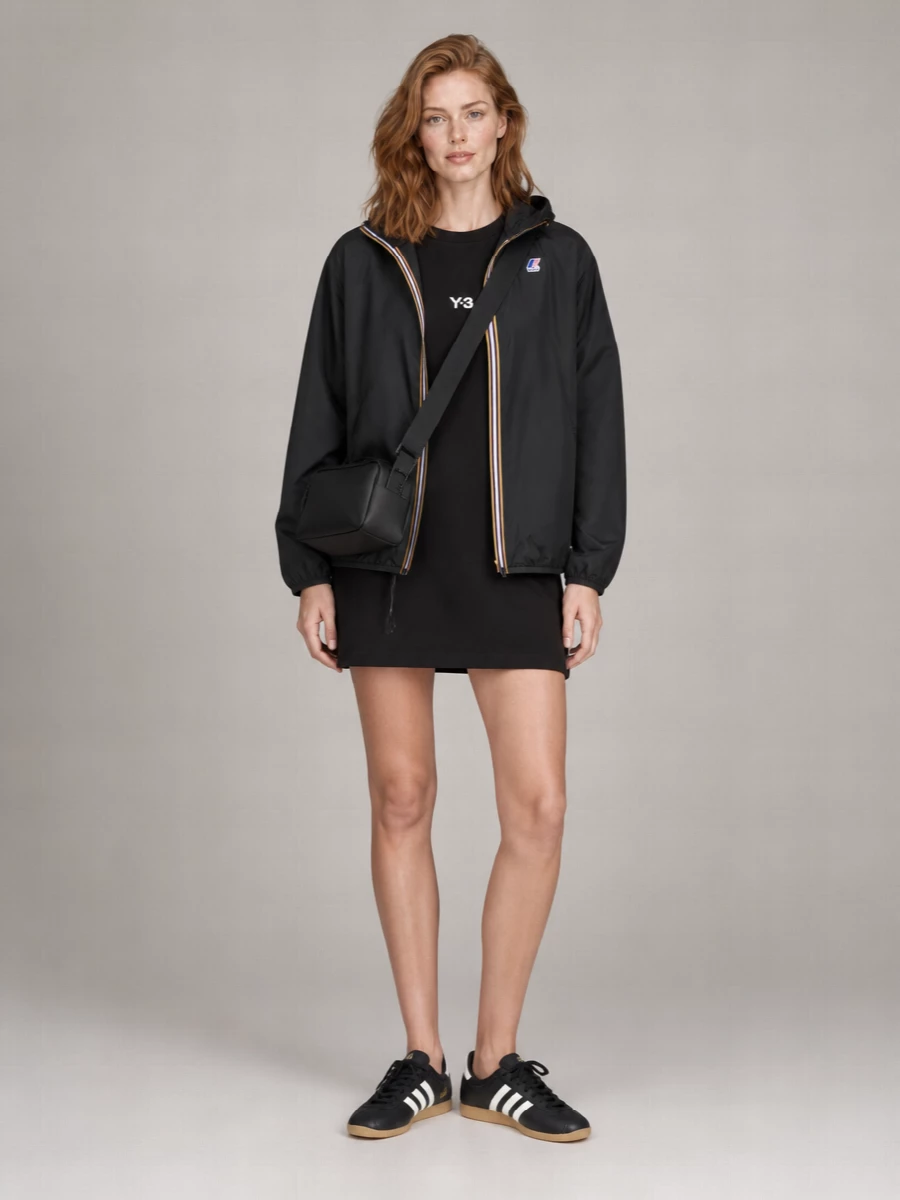 K-Way Hooded Fitted Jacket
