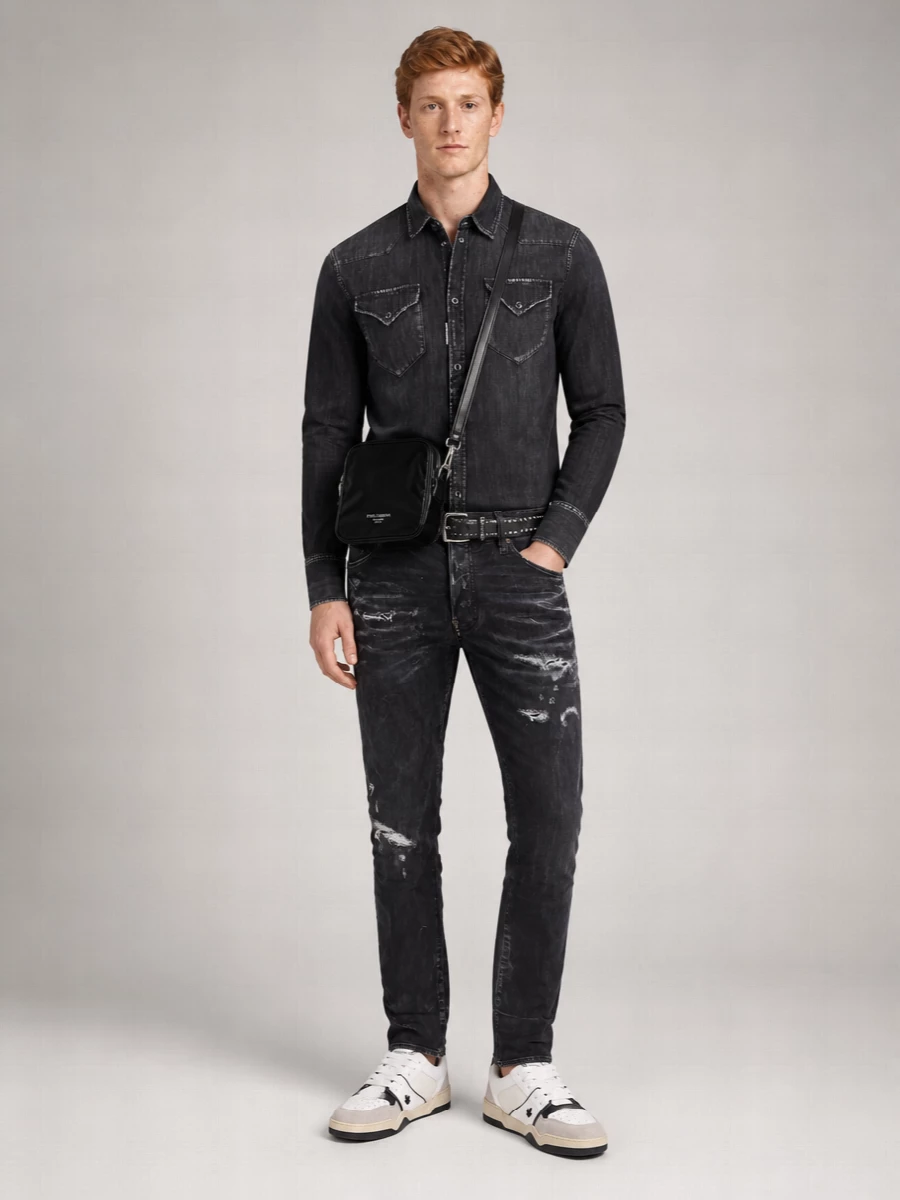 Valentino Garavani Leather Studded Belt