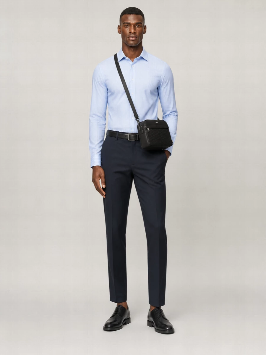 Boss Striped Long-Sleeve Shirt