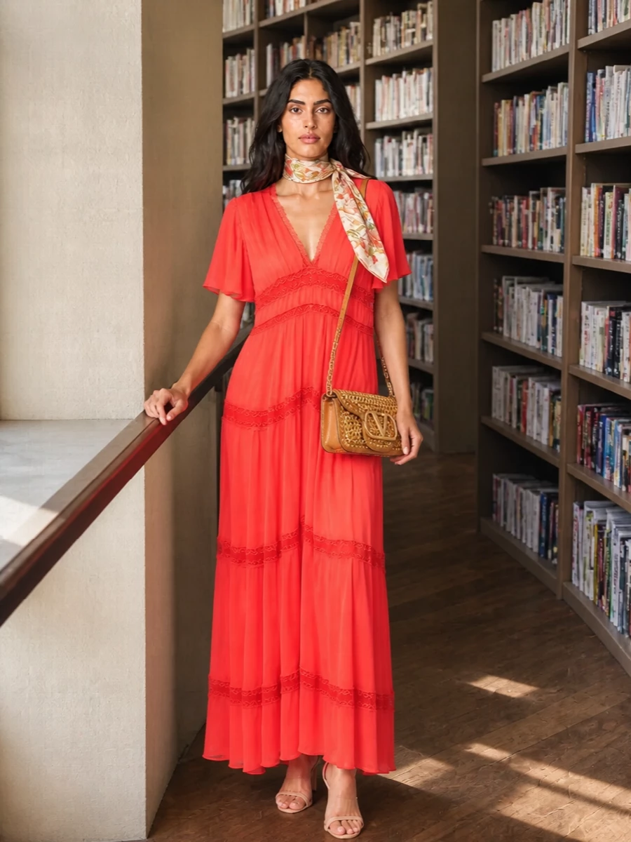 Forte forte coral maxi valentino raffia bag outfit