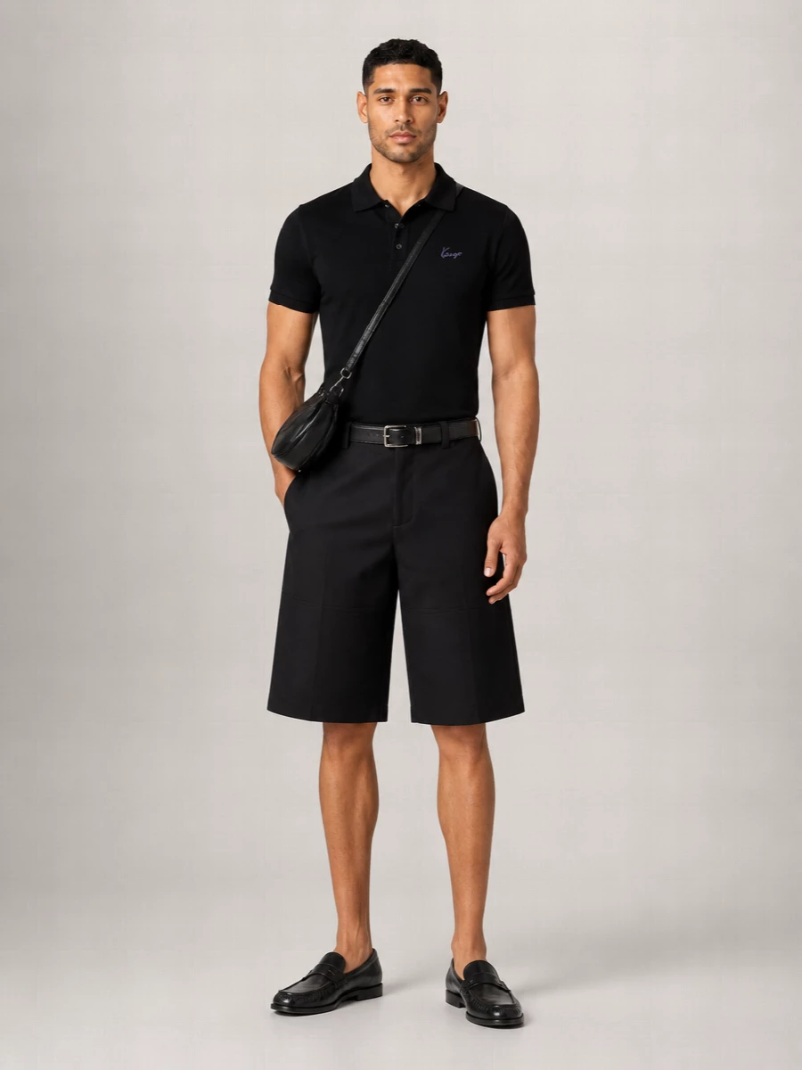 Kenzo Virgin Wool Straight-Leg Tailored Shorts
