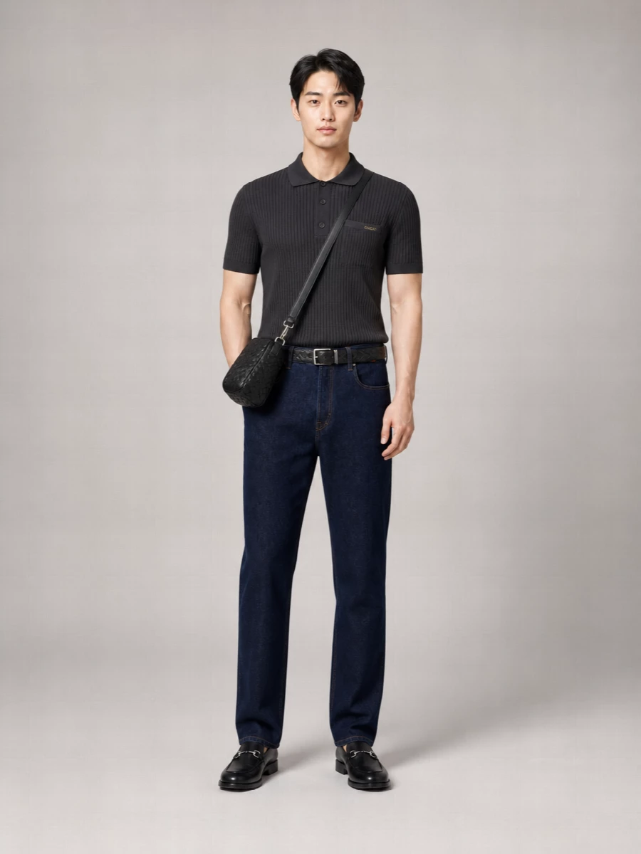 Gucci Denim Straight-Leg Trousers
