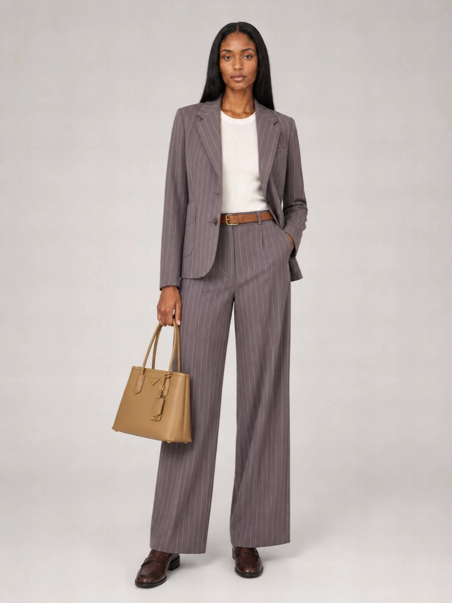 Dries Van Noten Pinstripe Single-Breasted Wool Blazer