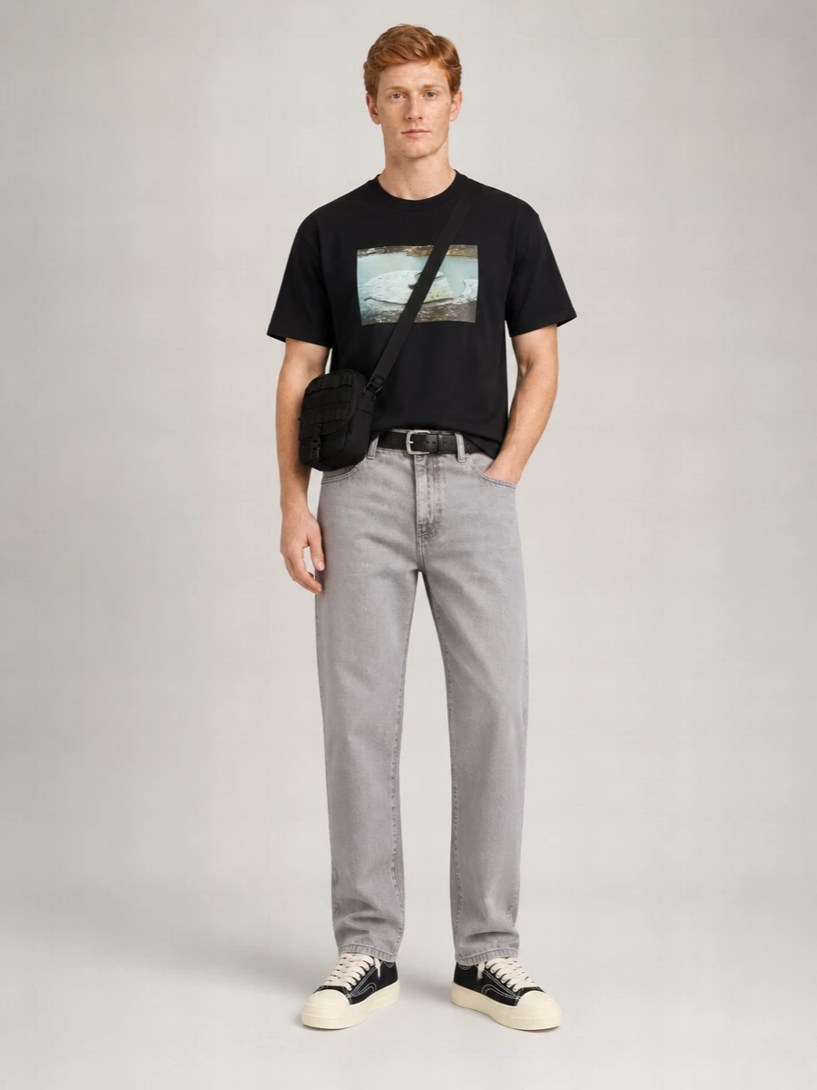 Carhartt Wip Organic Cotton Muddy Water Printed Short-Sleeve T-Shirt