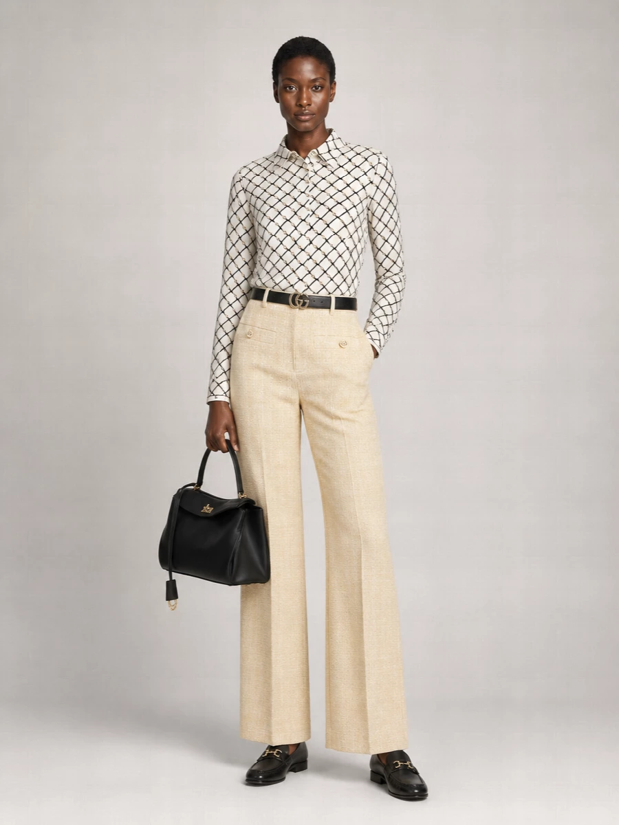 Gucci Silk Printed Shirt