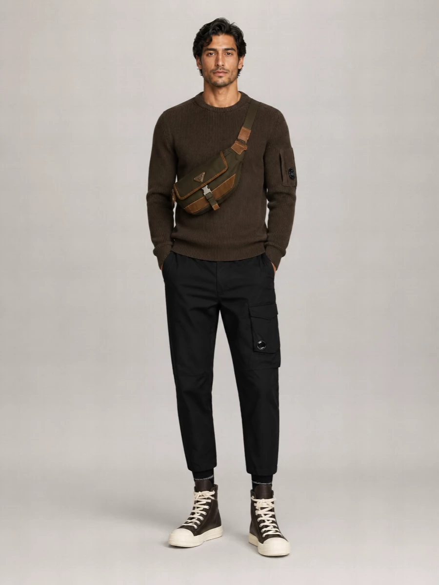 Rick Owens Leather Sneaker Boots