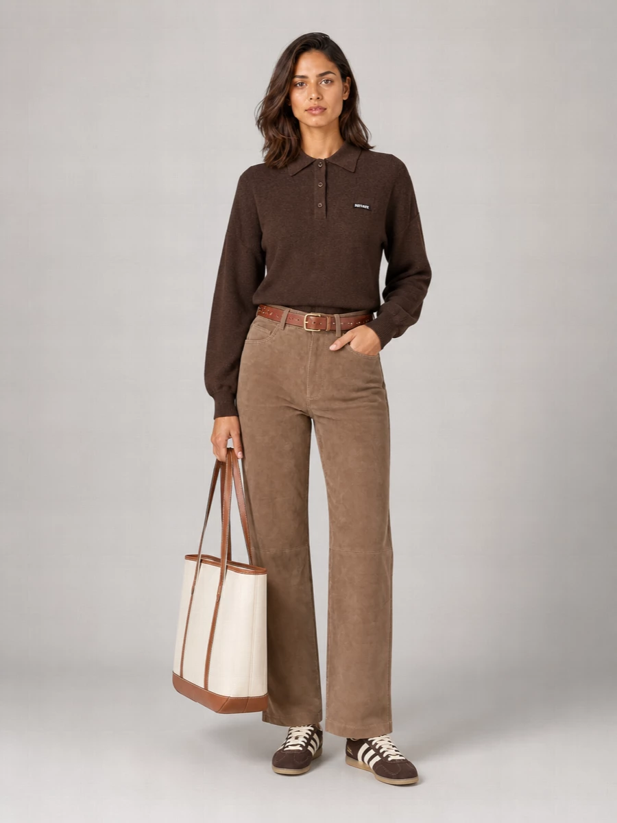 Rotate Cropped Polo Jumper