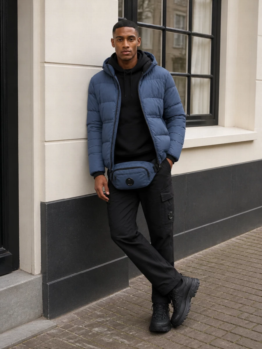 Cp company puffer cargos moncler trail sneakers
