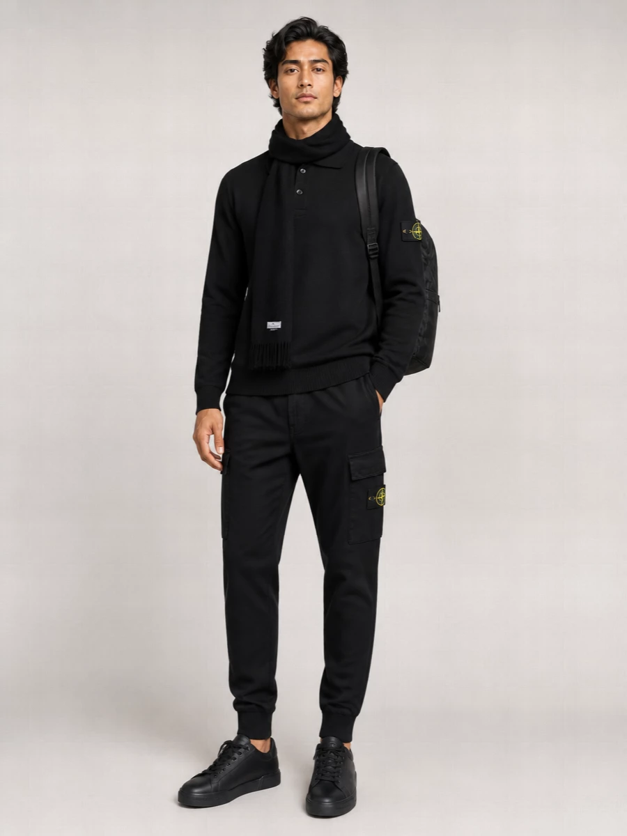 Stone Island Wool Polo Shirt