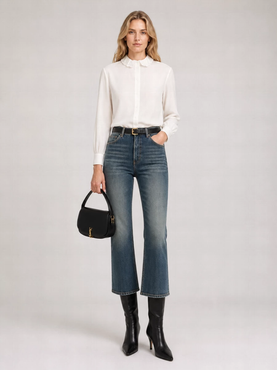 Saint Laurent Nappa Leather Knee-High Boots